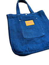 Load image into Gallery viewer, Dark Blue Denim Tote