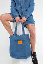 Load image into Gallery viewer, Blue Denim Tote
