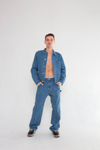 Load image into Gallery viewer, Blue Denim Double Knee Work Pants