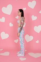 Load image into Gallery viewer, Blue&Pink Stripe Double Knee Work Pants