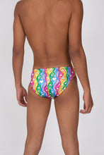 Load image into Gallery viewer, Rainbow Stripe 2022 Swim Brief