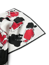 Load image into Gallery viewer, Spotted Steak Silk Scarf