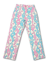 Load image into Gallery viewer, Blue&Pink Stripe Double Knee Work Pants