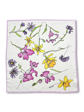Load image into Gallery viewer, Flower Bouquet Silk Scarf