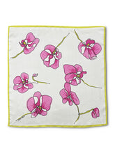 Load image into Gallery viewer, Pink Orchid Silk Scarf