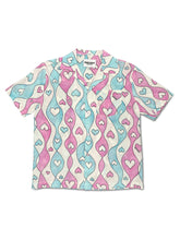 Load image into Gallery viewer, Blue&Pink Stripe Silk Shirt