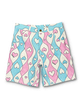 Load image into Gallery viewer, Blue&Pink Stripe Canvas Shorts