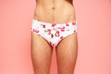 Load image into Gallery viewer, Red Cherries Swim Brief