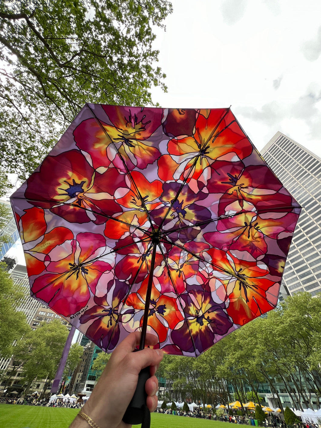 Pansies Umbrella