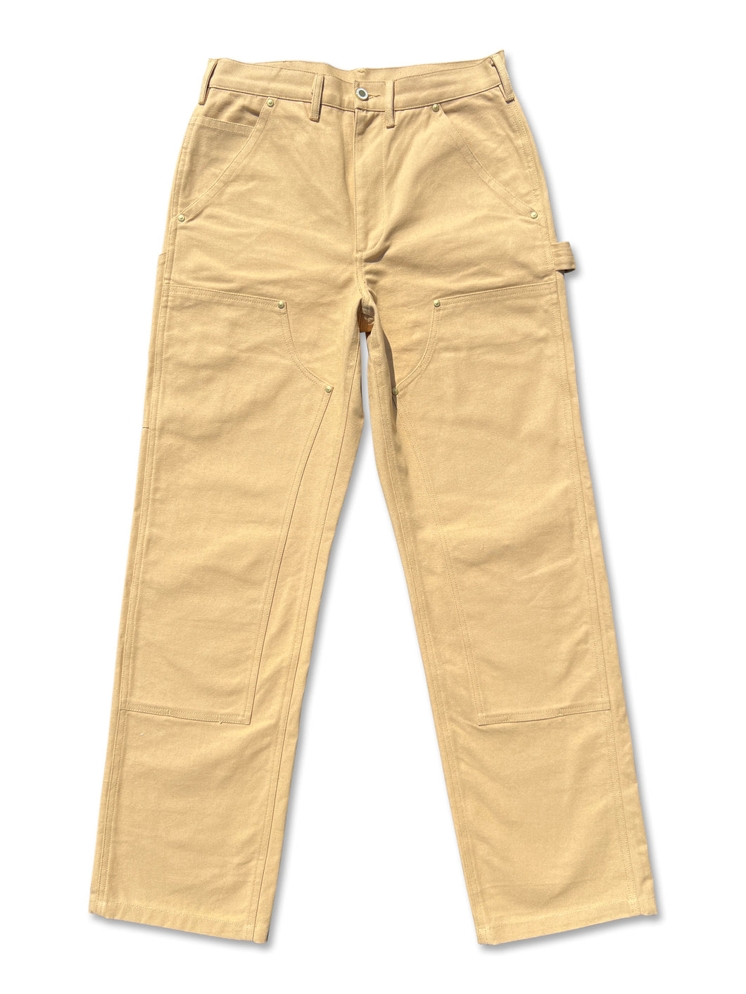 Tan Canvas Double Knee Work Pants