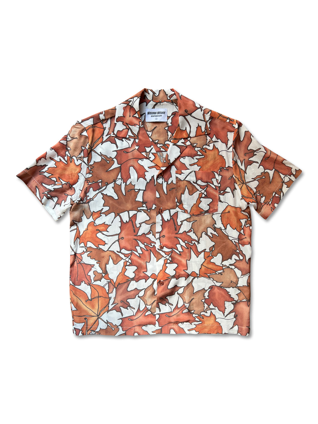 Autumn Leaf Silk Shirt