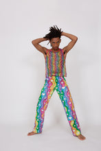 Load image into Gallery viewer, Rainbow Stripe Double Knee Work Pants
