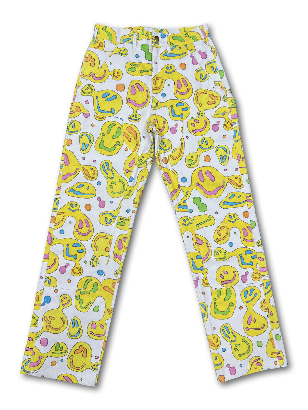 Smiley Face Double Knee Work Pants
