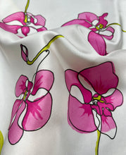 Load image into Gallery viewer, Pink Orchid Silk Scarf
