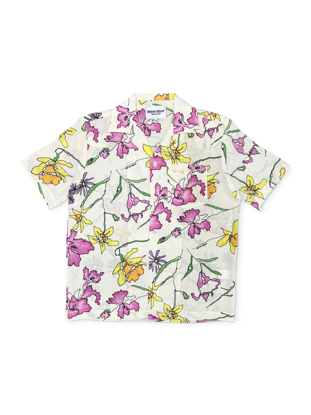 Flower Bouquet Silk Shirt